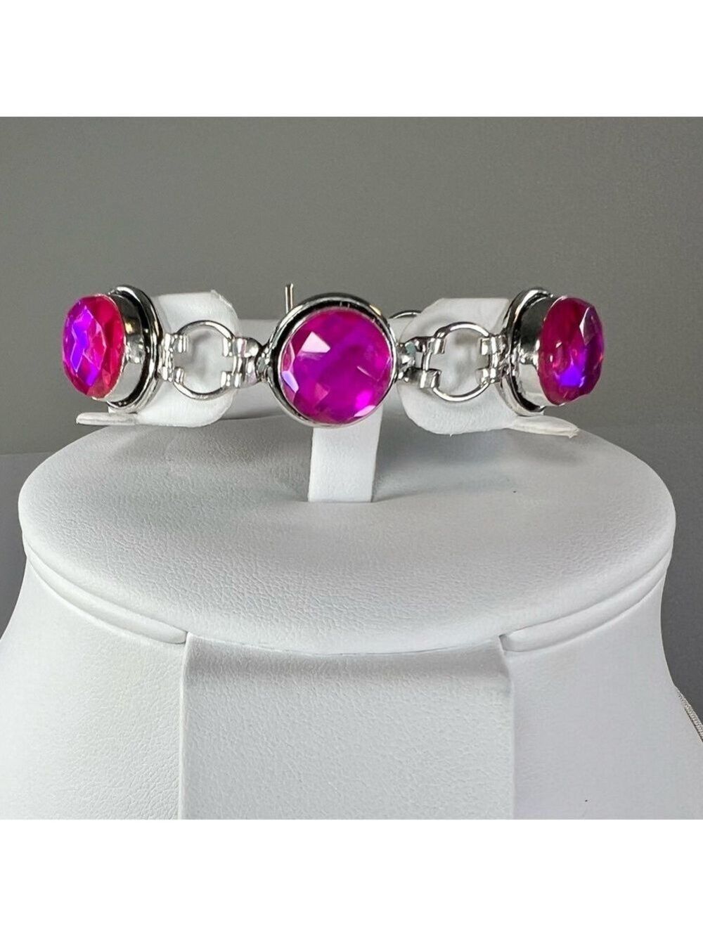Pink 🔥 Fire Topaz 925 Large Crab Pendant & Bracelet - Picture 4 of 9